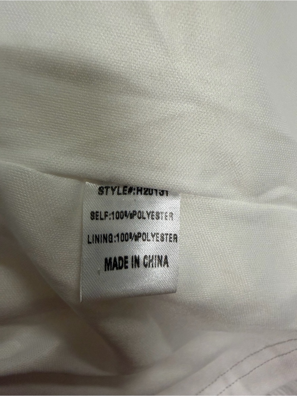 JODIFL White Textured V-Neck Short Puff Sleeve Blouse Sheer Overlay Size Small - Picture 6 of 7